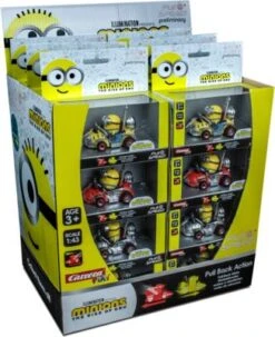CARRERA Pull & Speed - Minions Pull Back Auto Mit Rückziehmotor, Sortiert
