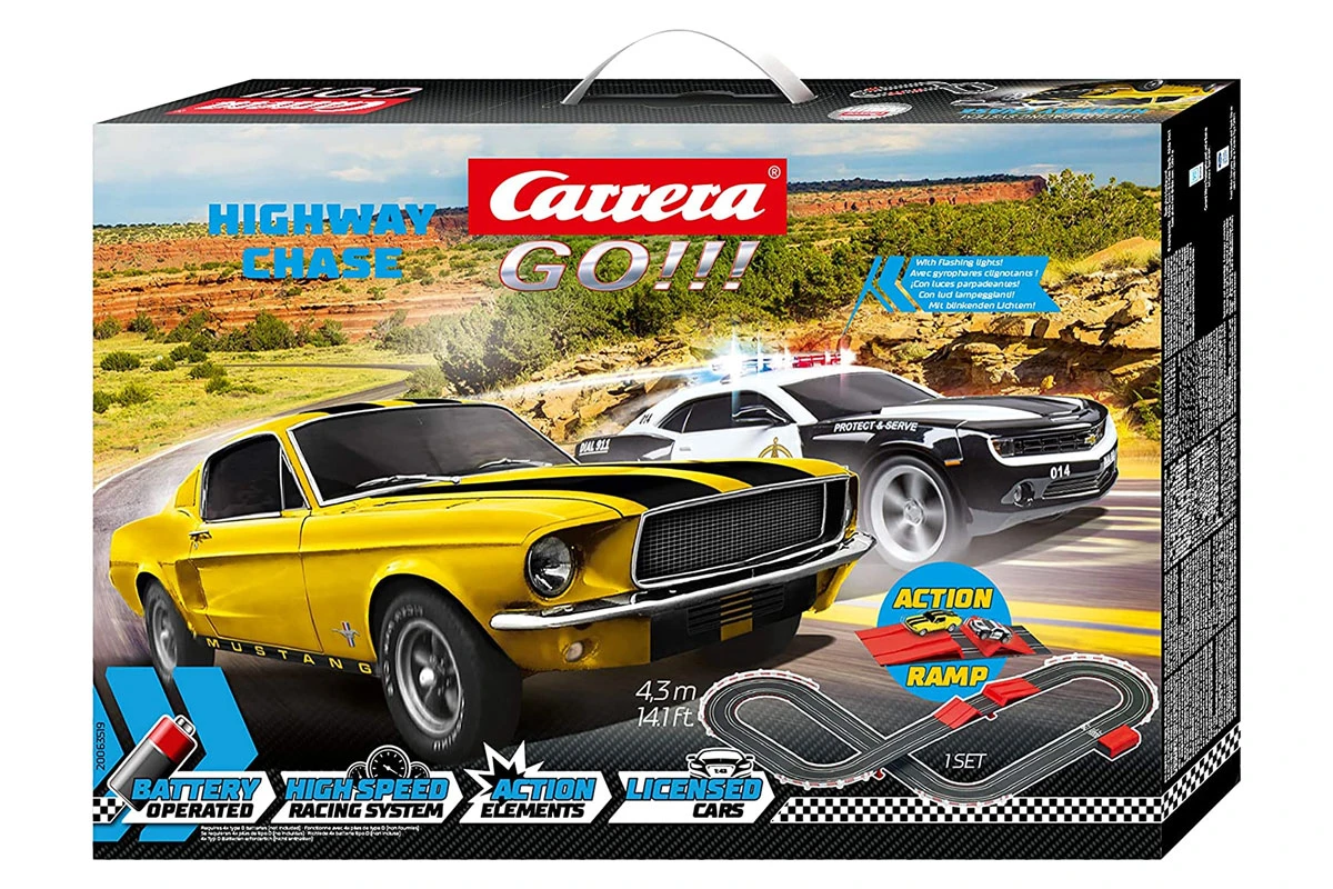 Carrera 20063519 GO!!! Autorennbahn "Highway Chase" Mit Sprungschanze Mustang & Camaro 4 Carrera 20063519 GO!!! Autorennbahn "Highway Chase" Mit Sprungschanze Mustang & Camaro – Bild 2