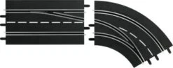 CARRERA DIGITAL 132/124 - Spurwechselkurve Rechts, Außen Nach Innen, Autorennbahn Zubehör