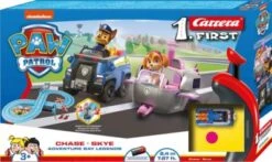 CARRERA FIRST - PAW PATROL - Adventure Bay Legends Autorennbahn Für Kinder Ab 3 Jahren Mit Chase Und Skye