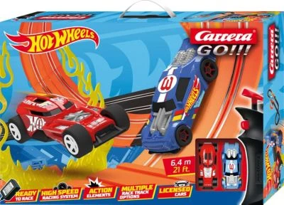 CARRERA GO!!! - Hot Wheels 6,4 M Autorennbahn Mit Sprungschanze Und Looping 3 CARRERA GO!!! - Hot Wheels 6,4 M Autorennbahn Mit Sprungschanze Und Looping
