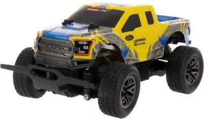 CARRERA RC - 2,4GHz Ford F-150 Raptor Y/B D/P, Maßstab 1:20, Bis Zu 25 Km/h, Ferngesteuertes Auto Für Kinder Ab 8 Jahren 4 CARRERA RC - 2,4GHz Ford F-150 Raptor Y/B D/P, Maßstab 1:20, Bis Zu 25 Km/h, Ferngesteuertes Auto Für Kinder Ab 8 Jahren – Bild 2