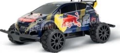 CARRERA Profi RC Buggy 2,4GHz Red Bull Peugeot WRX 208 Rallycross, Hansen -PX-, Bis Zu 50 Km/h Schnelles Ferngesteuertes 4WD Offroad Auto Für Kinder Und Erwachsene Ab 14 Jahren